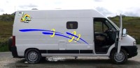 Converted Campervan with optional exterior transfers by Céide Campervan Conversions, Co. Donegal, North-West Ireland