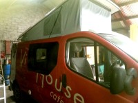 New elevating roof on campervan fitted by Céide Campervan Conversions, Donegal, Ireland