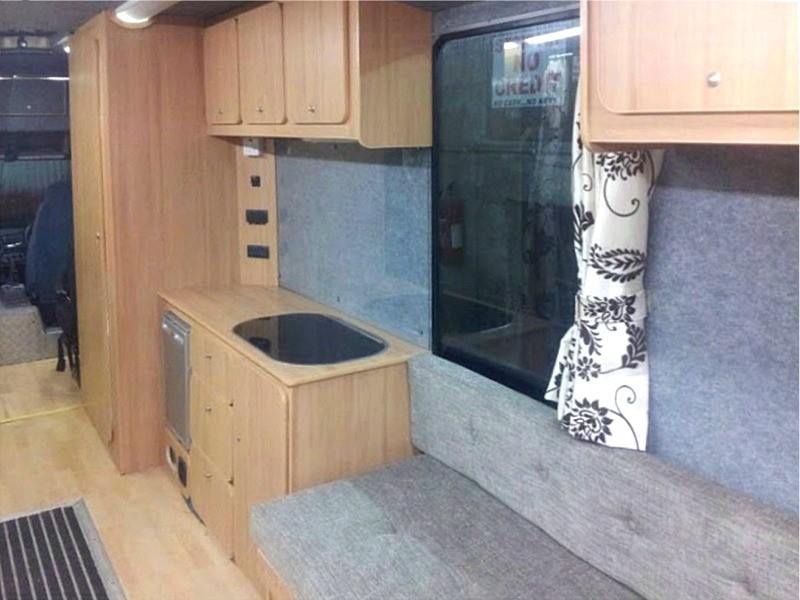 Upholstered Seating, Wardrobes, Cupboards & Kitchen Units fitted by Céide Campervan Conversions, Co. Donegal, North-West Ireland